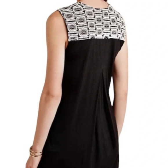 Anthropologie brand tiny , Embroiderd black and off white Chaparral Tank - Picture 5 of 11